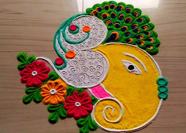 Ganesh-Rangoli